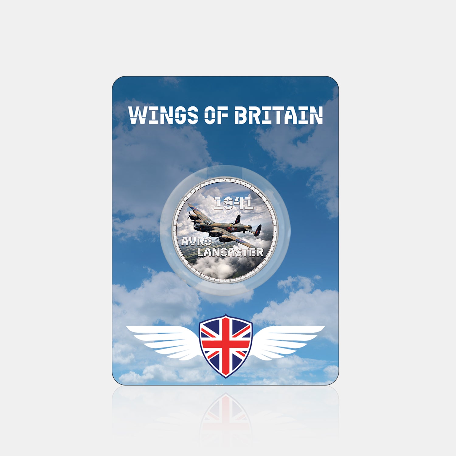 Wings of Britain Avro Lancaster Silver Plated BU Commemorative