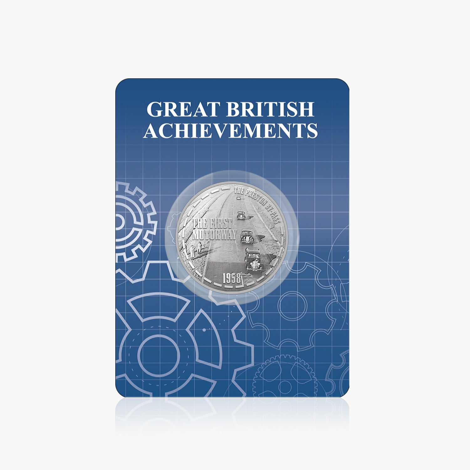 Great British Achievements First Motorway Silver Plated BU Commemorative
