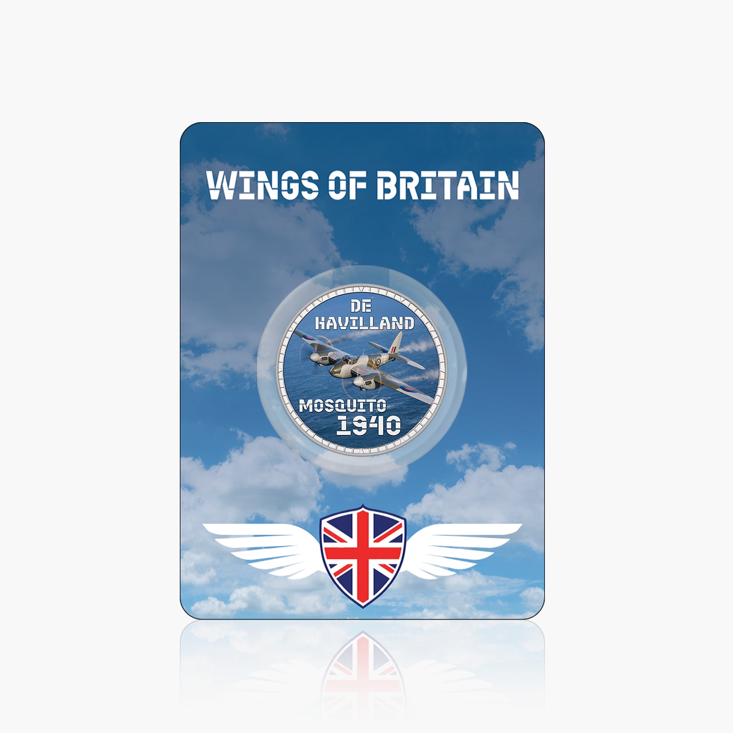Wings of Britain De Havilland Mosquito Silver Plated BU Commemorative