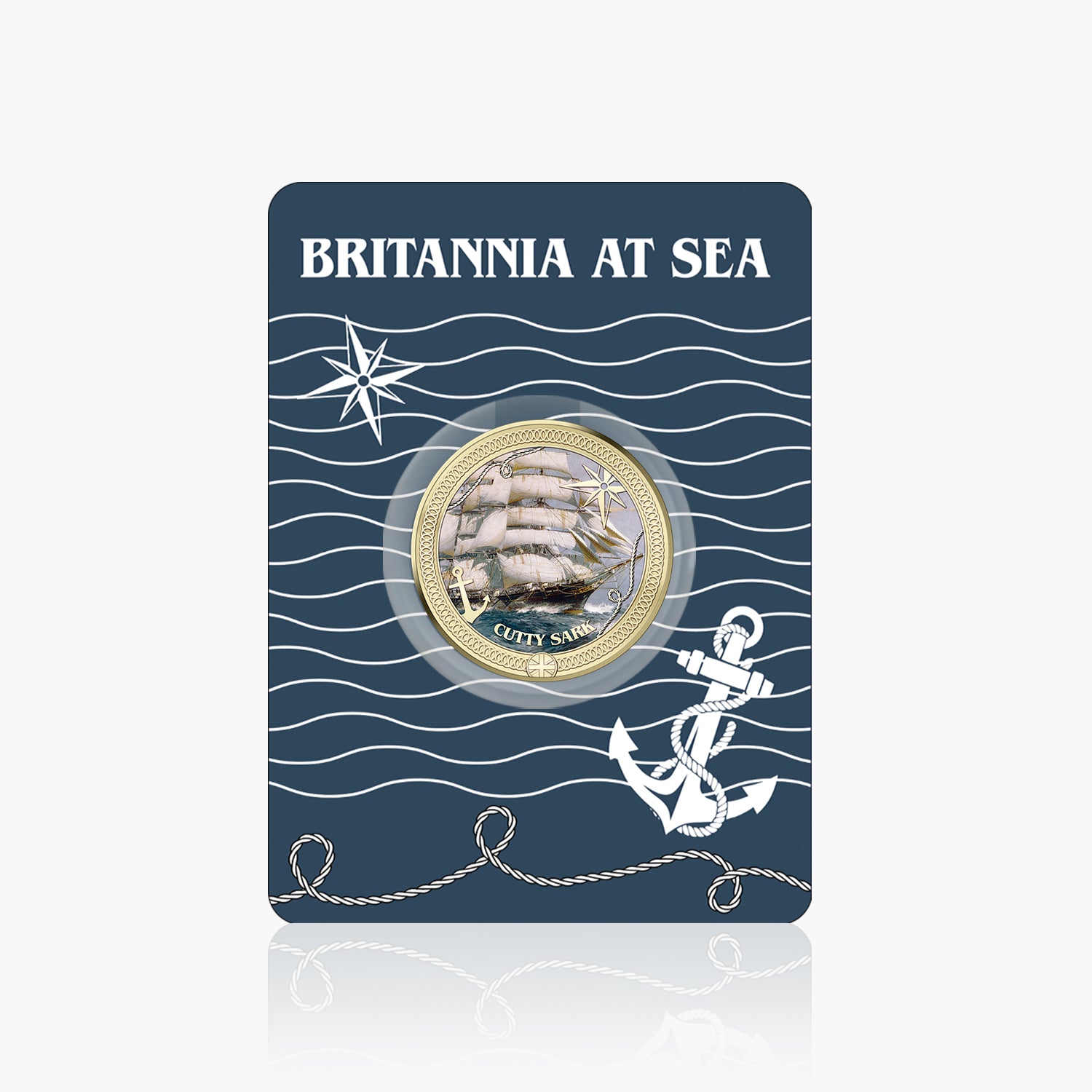 Britannia at Sea Cutty Sark Gold Plated BU Commemorative