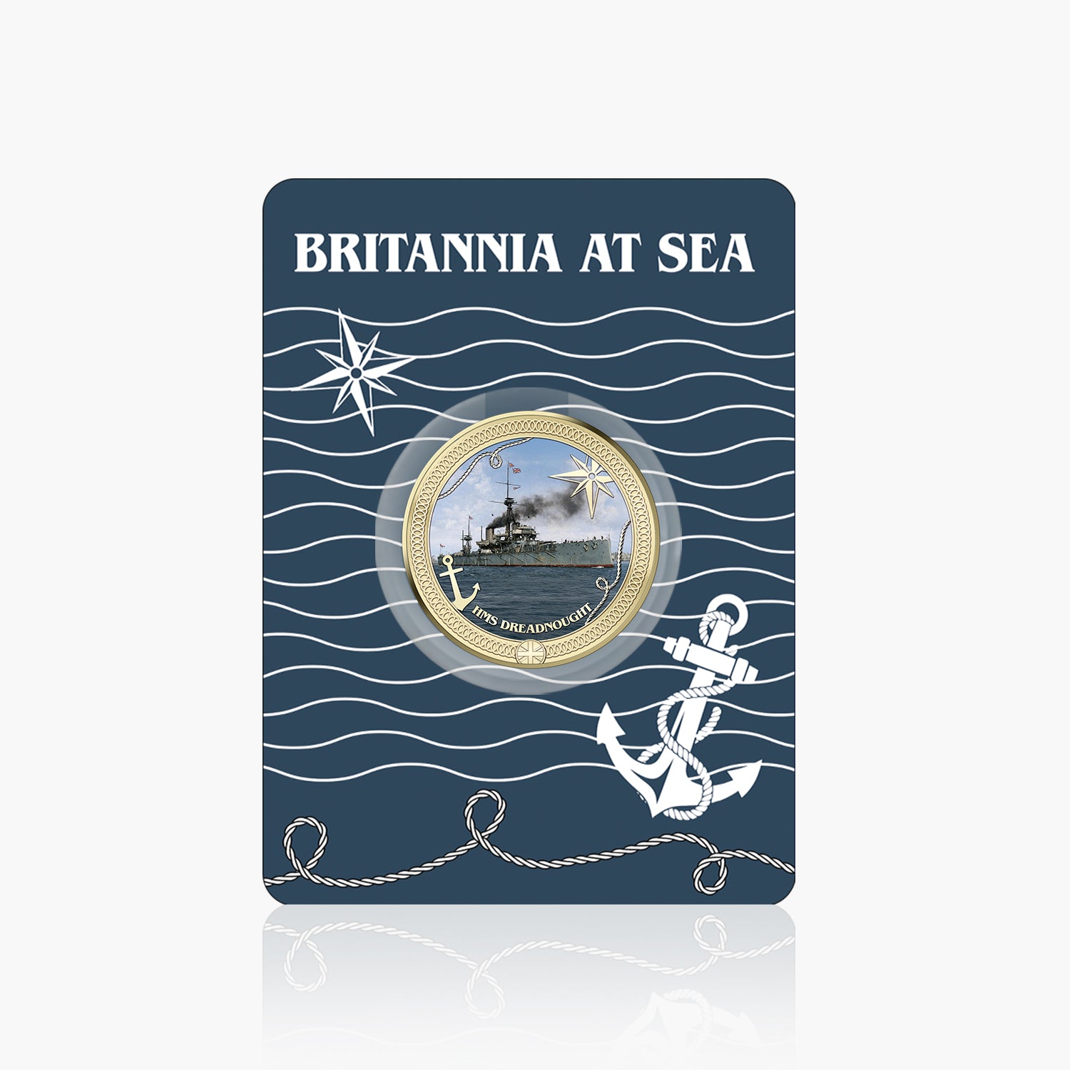 Britannia at Sea HMS Dreadnought Gold Plated BU Commemorative