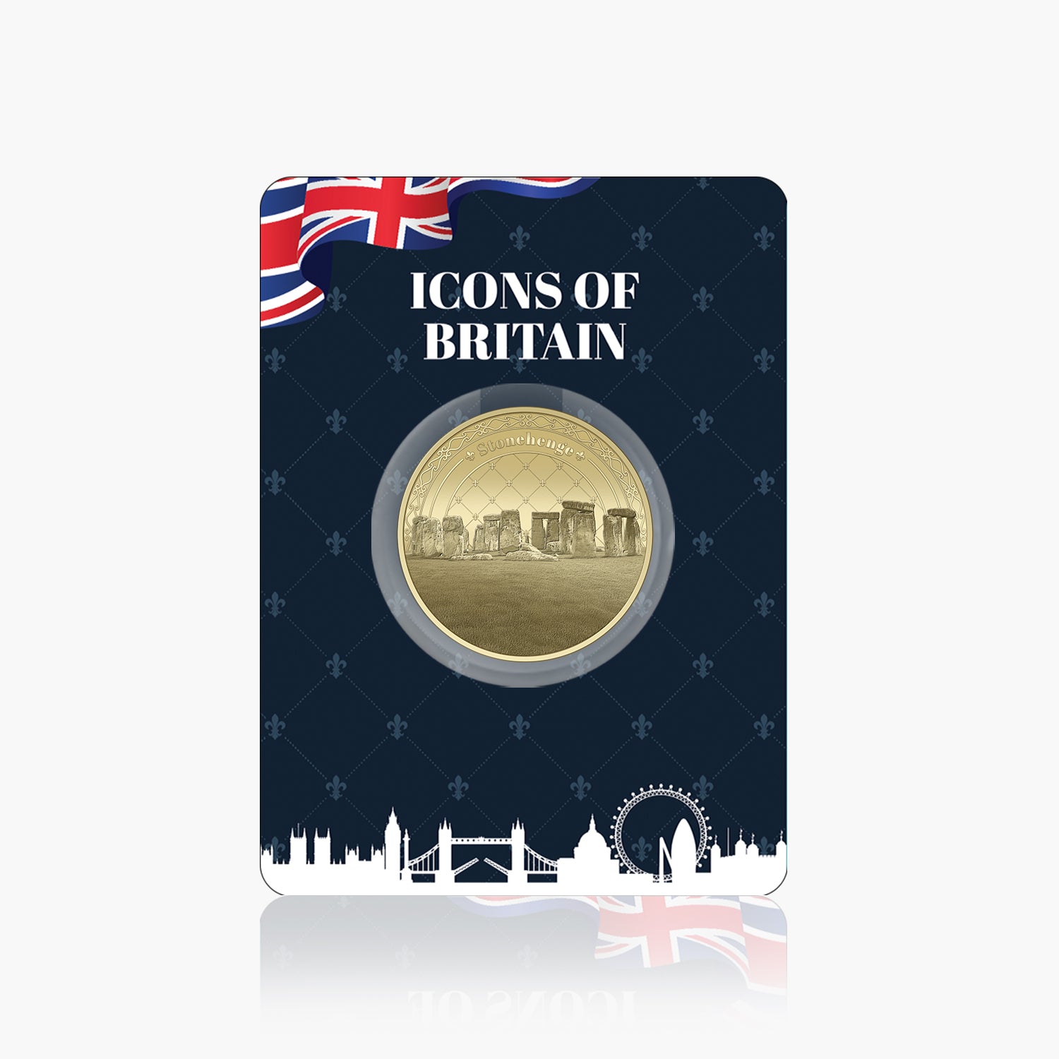 Icons of Britain Stonehenge Gold Plated BU Commemorative
