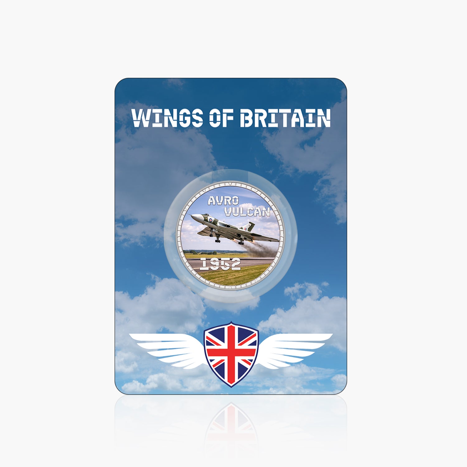 Wings of Britain Avro Vulcan Silver Plated BU Commemorative