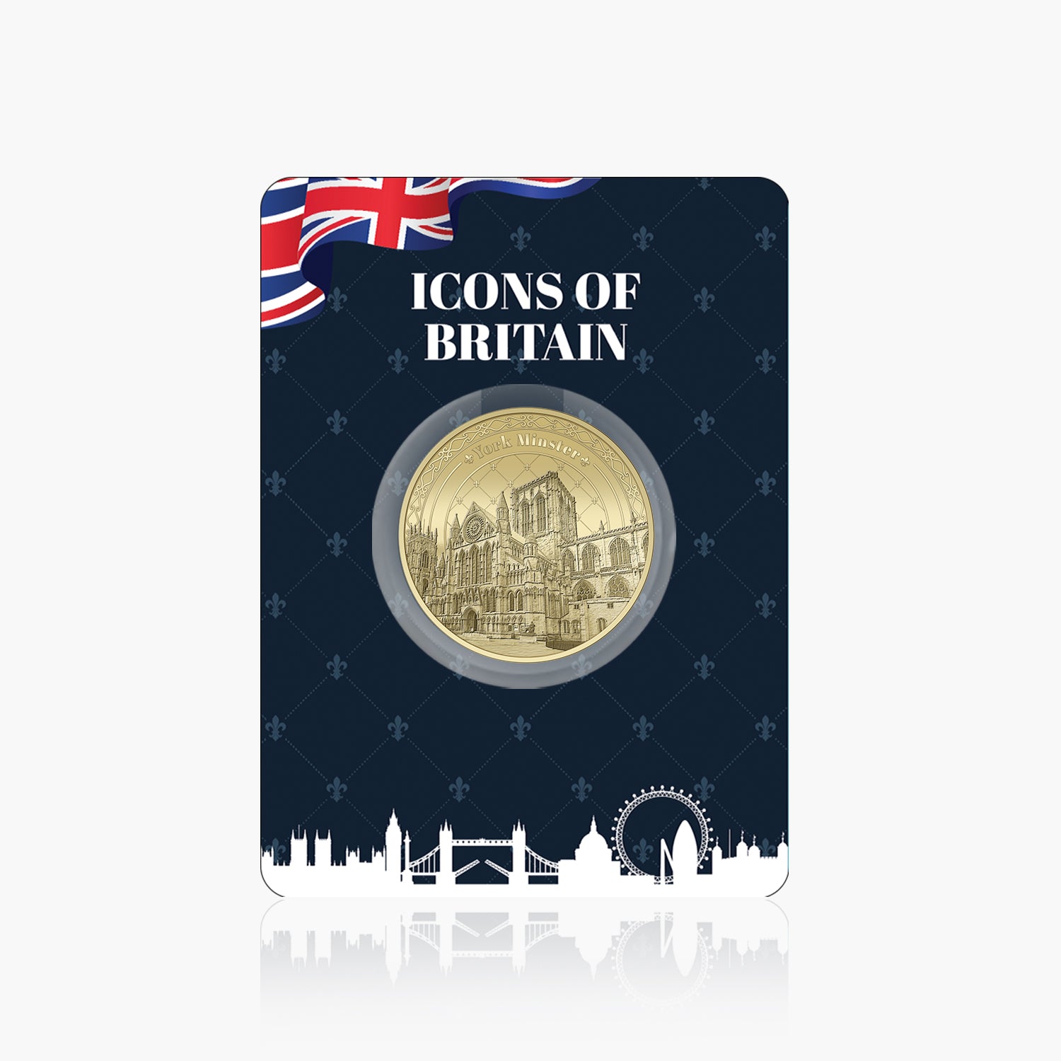 Icons of Britain York Minster Gold Plated BU Commemorative