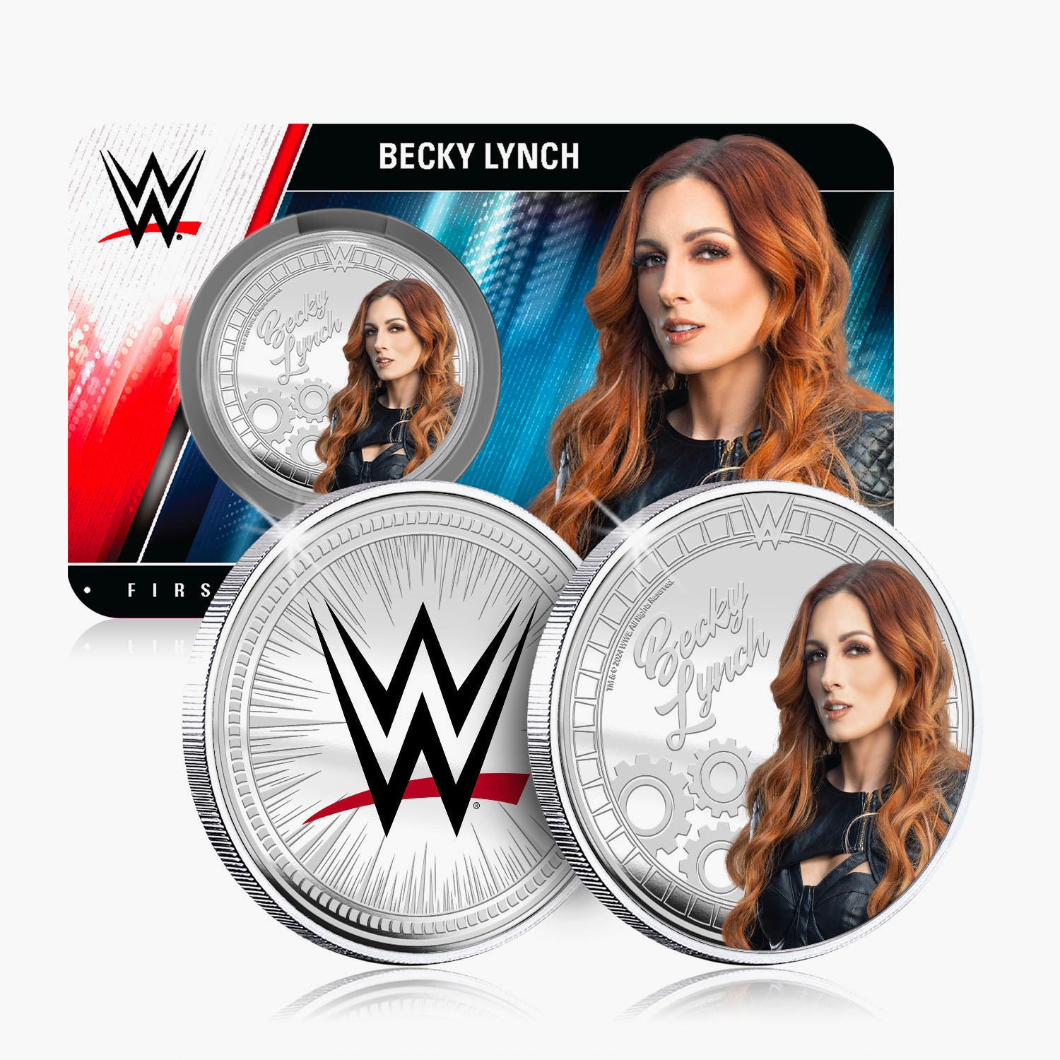Collection commémorative WWE - Becky Lynch - Commémorative plaquée argent 32 mm