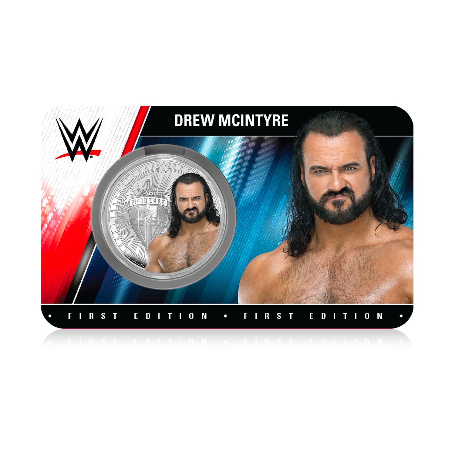 Collection commémorative WWE - Drew McIntyre - Commémorative plaquée argent 32 mm