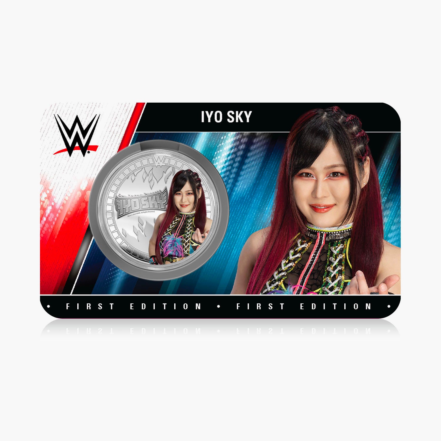 Collection commémorative WWE - Iyo Sky - Commémorative plaquée argent 32 mm