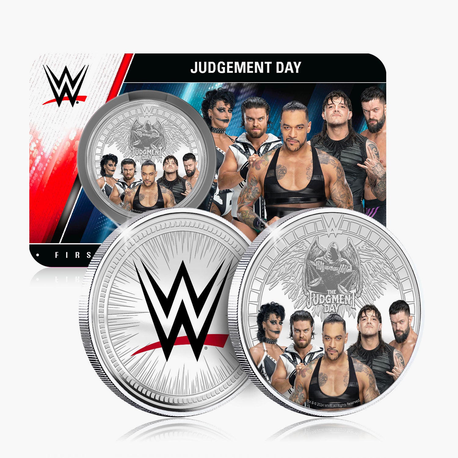 WWE Commemorative Collection - Judgement Day - 32mm Silver Plated Commemorative