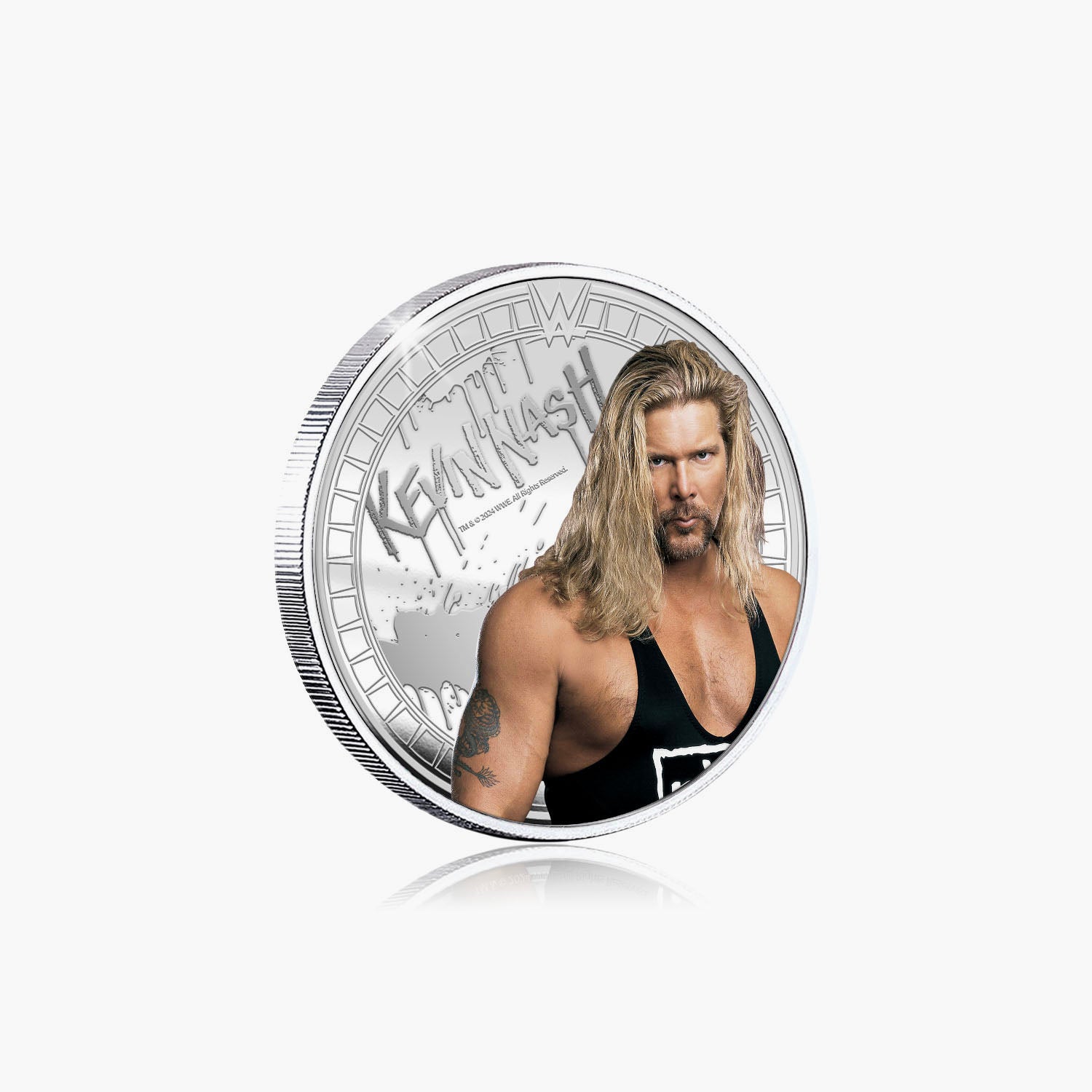 WWE Commemorative Collection - Kevin Nash - 32mm Silver Plated Commemorative