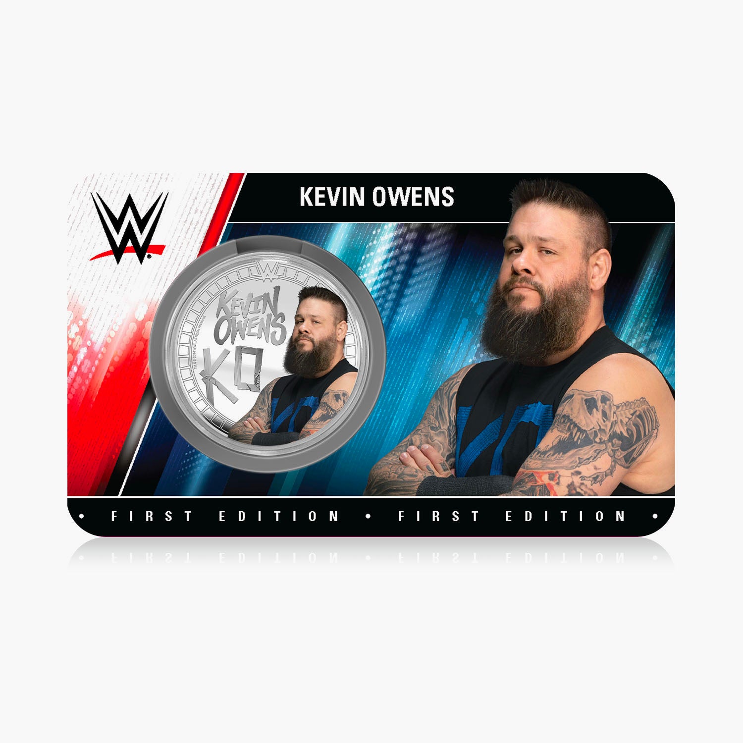 Collection commémorative WWE - Kevin Owens - Commémorative plaquée argent 32 mm