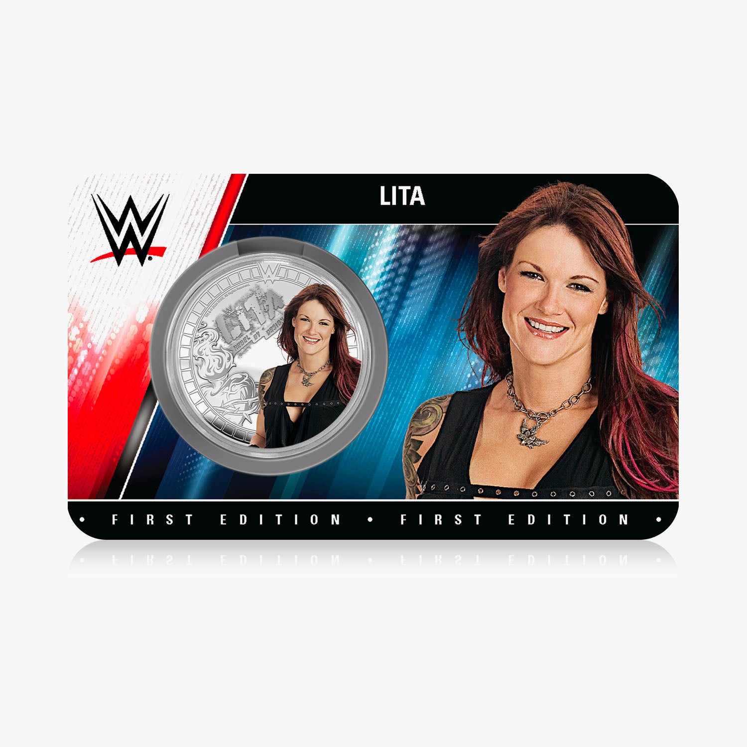 Collection commémorative WWE - Lita - Commémorative plaquée argent 32 mm