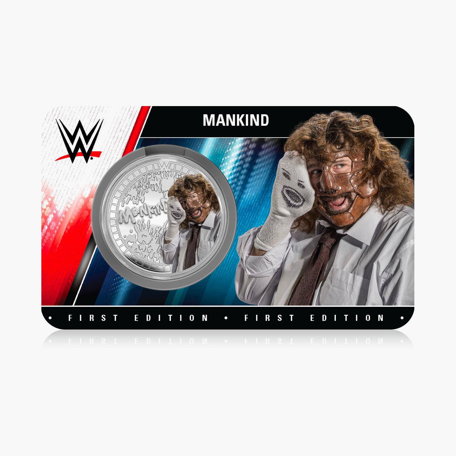 Collection commémorative WWE - Mankind - Commémorative plaquée argent 32 mm