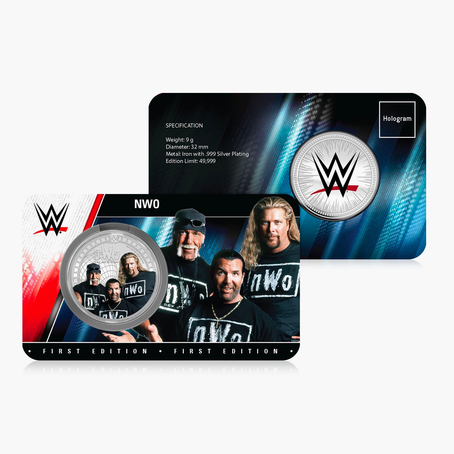 WWE Commemorative Collection - NWO - 32mm Silver Plated Commemorative