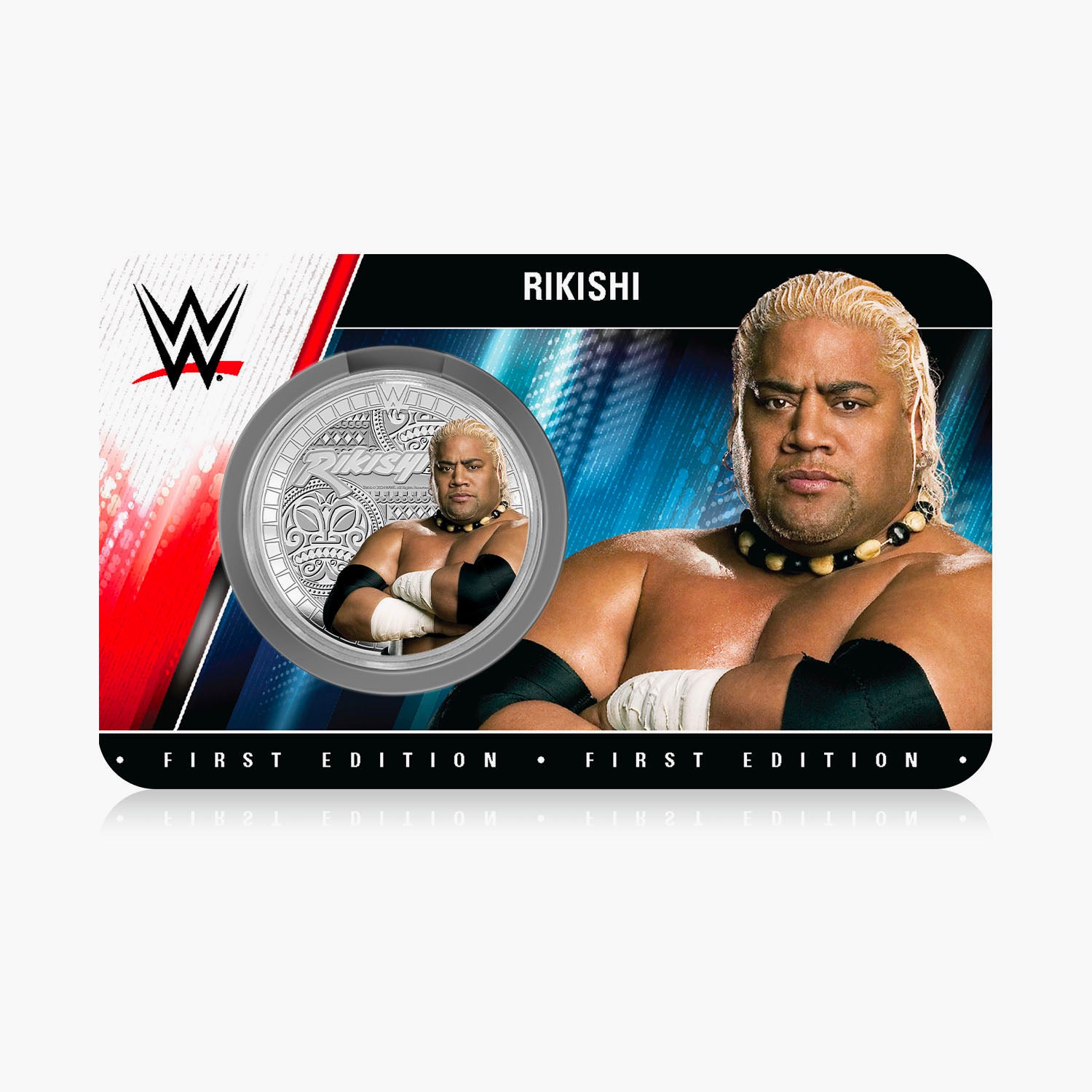 WWE Commemorative Collection - Rikishi - 32mm Silver Plated Commemorative
