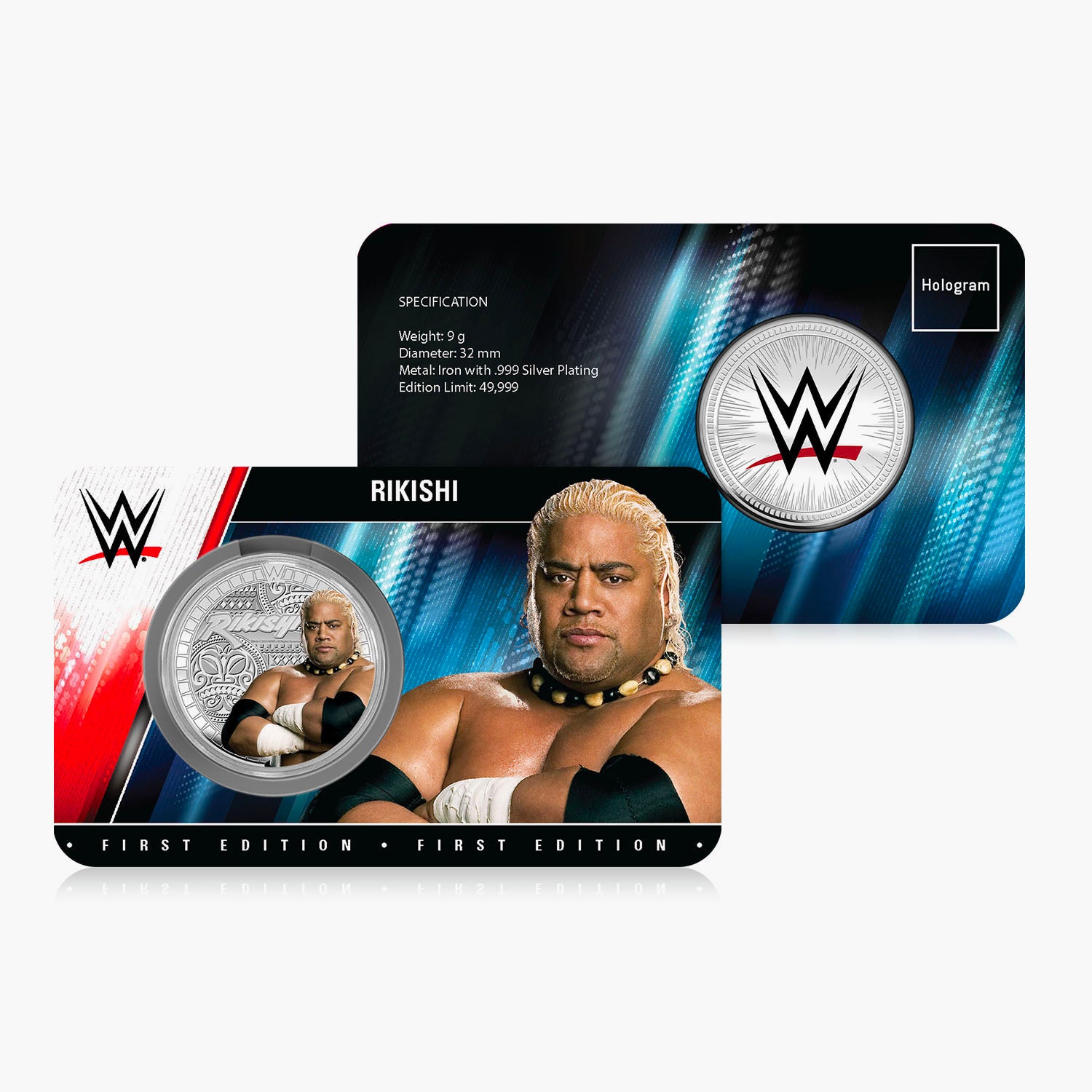Collection commémorative WWE - Rikishi - Commémorative plaquée argent 32 mm