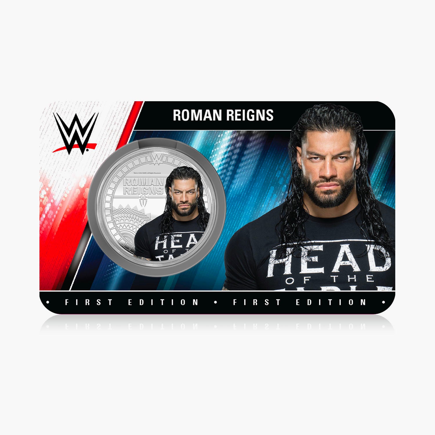 Collection commémorative WWE – Roman Reigns – Commémorative plaquée argent 32 mm