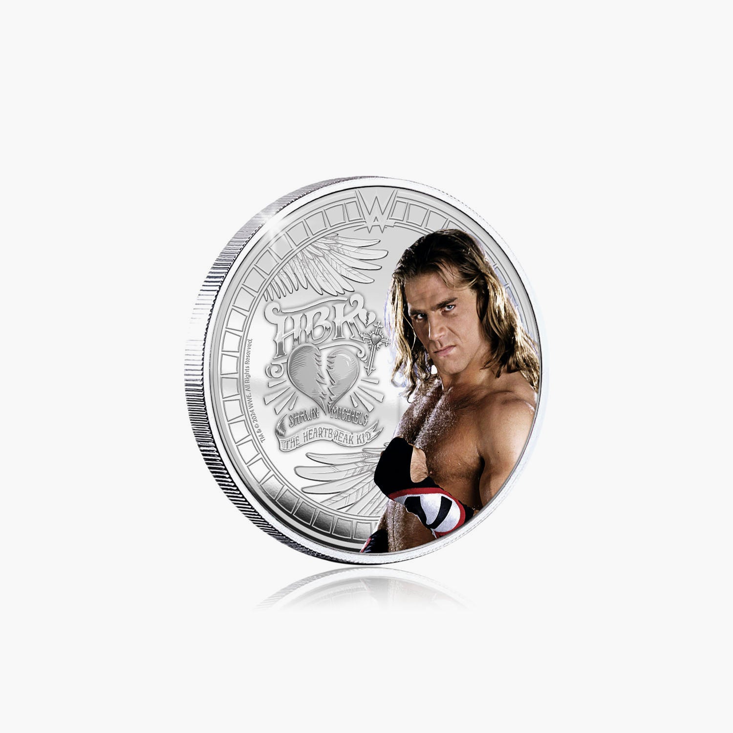 WWE Commemorative Collection - Shawn Michaels - 32mm Silver Plated Commemorative