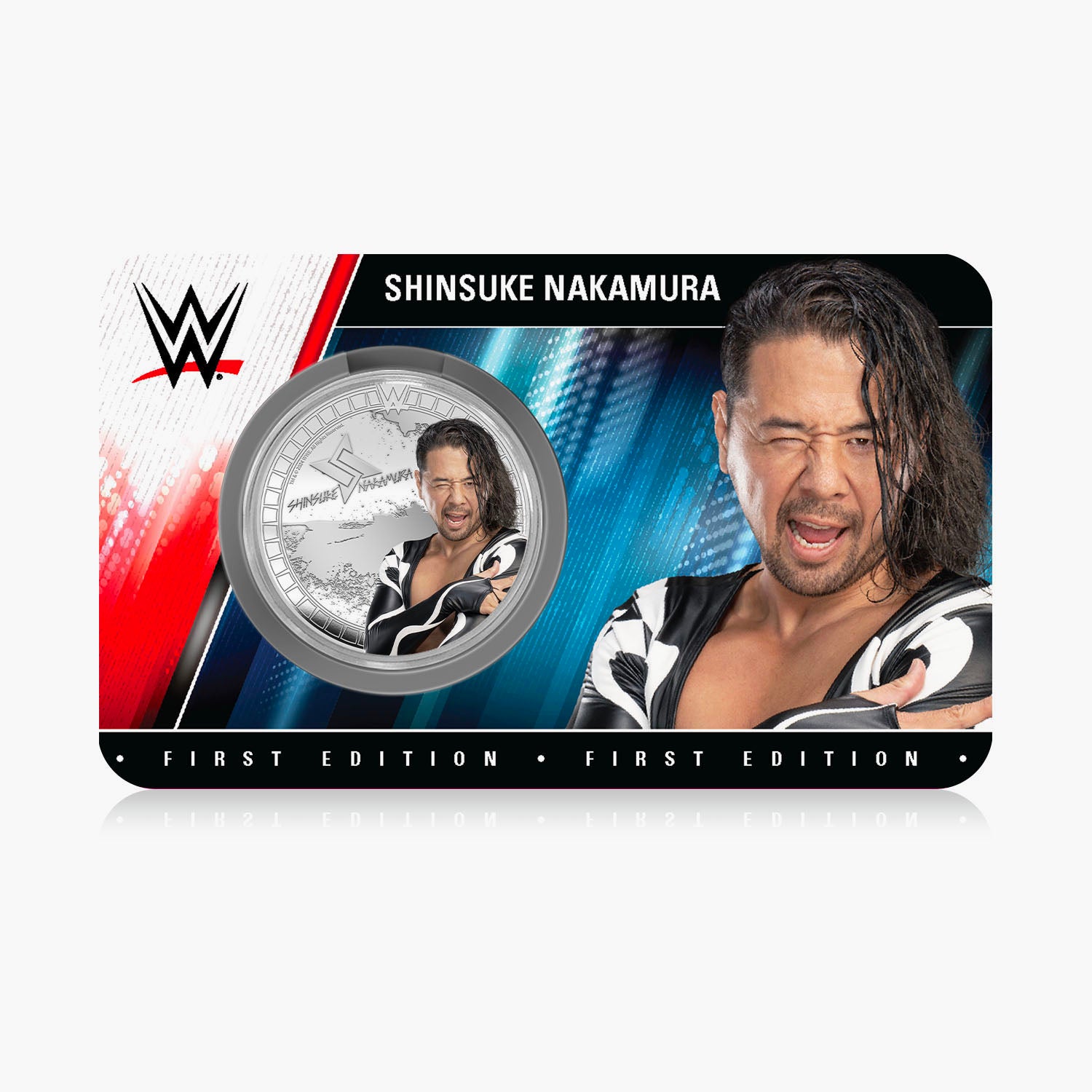 WWE Commemorative Collection - Shinsuke Nakamura - 32mm Silver Plated Commemorative