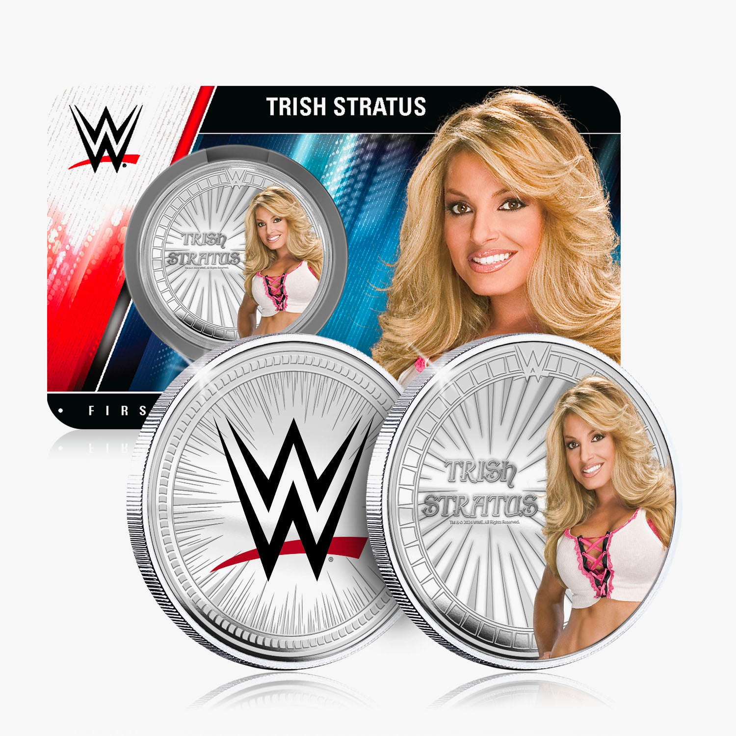 Collection commémorative WWE - Trish Stratus - Commémorative plaquée argent 32 mm
