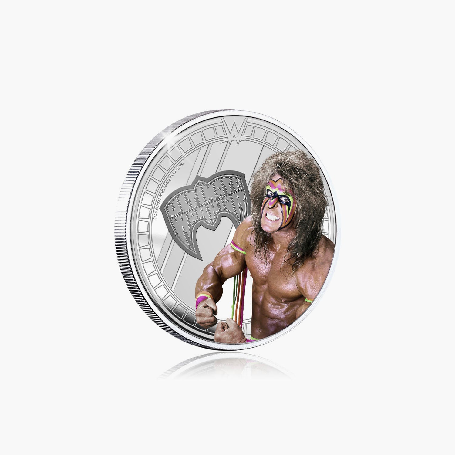 WWE Commemorative Collection - Ultimate Warrior - 32mm Silver Plated Commemorative