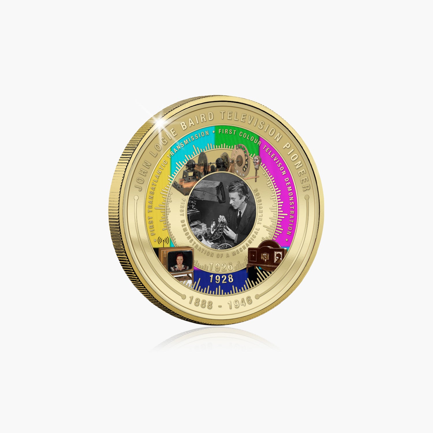 John Logie Baird 2026 Super Size Gold Luxe Edition Coin