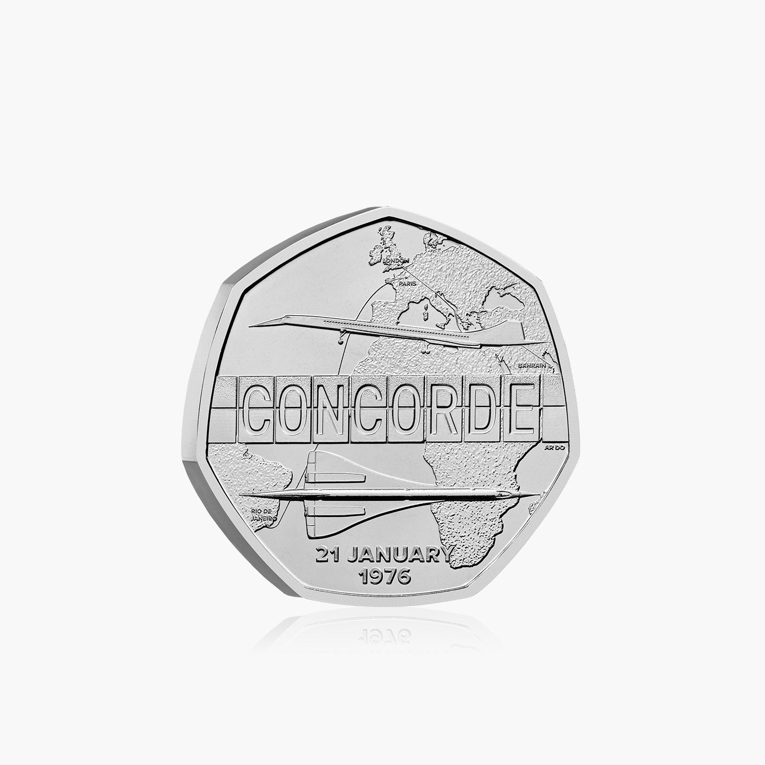 Celebrating Concorde 2026 UK 50p BU Coin