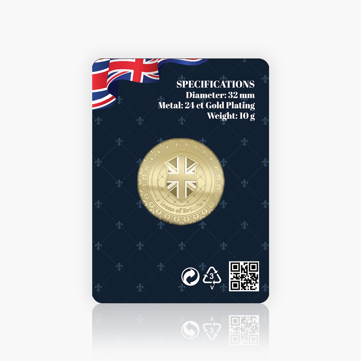 Icons of Britain Canterbury Cathedral Gold Plated BU Commemorative