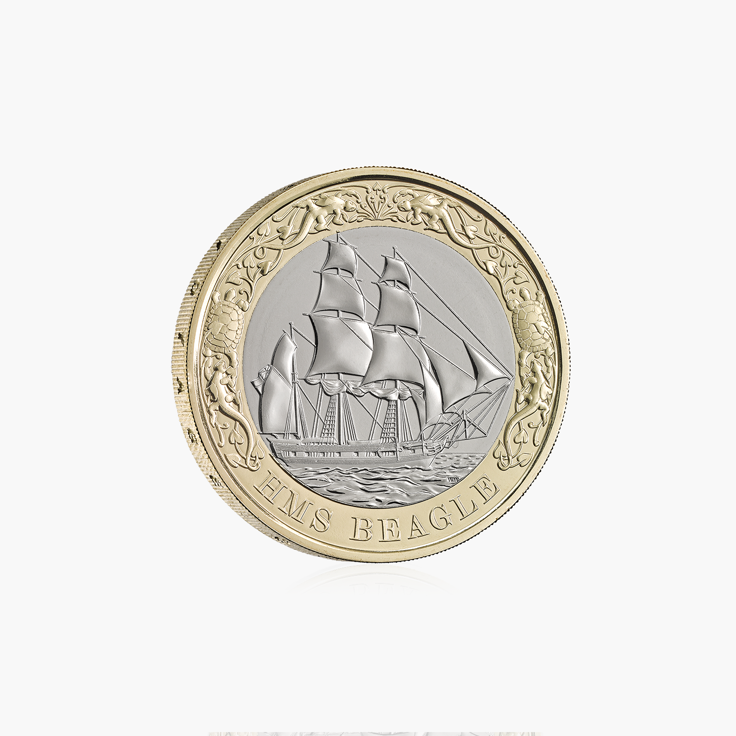 200th anniversary HMS Beagle 2026 UK £2 BU Coin