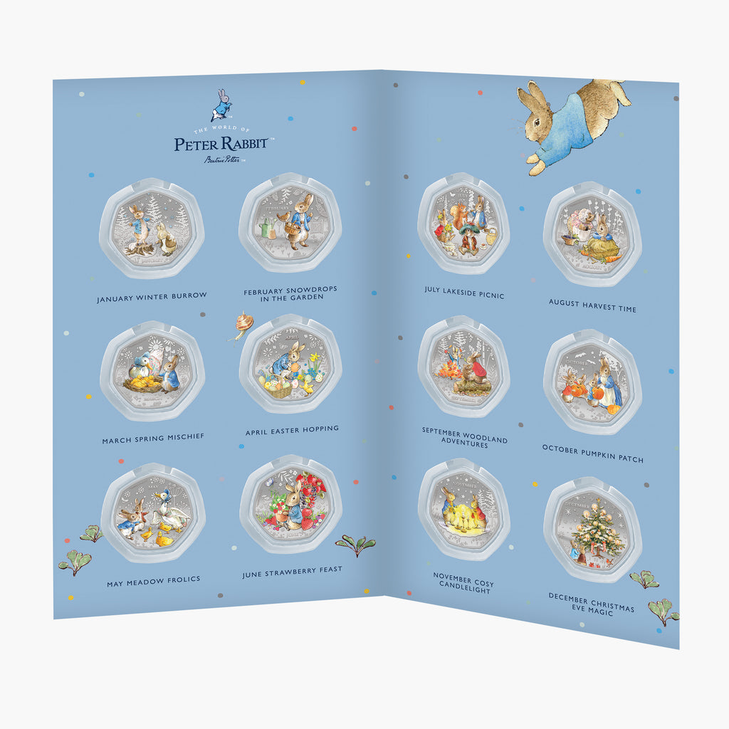 Peter Rabbit 2026 Peter Rabbit Through The Seasons 2026 Coin Collection | Monthly ...
