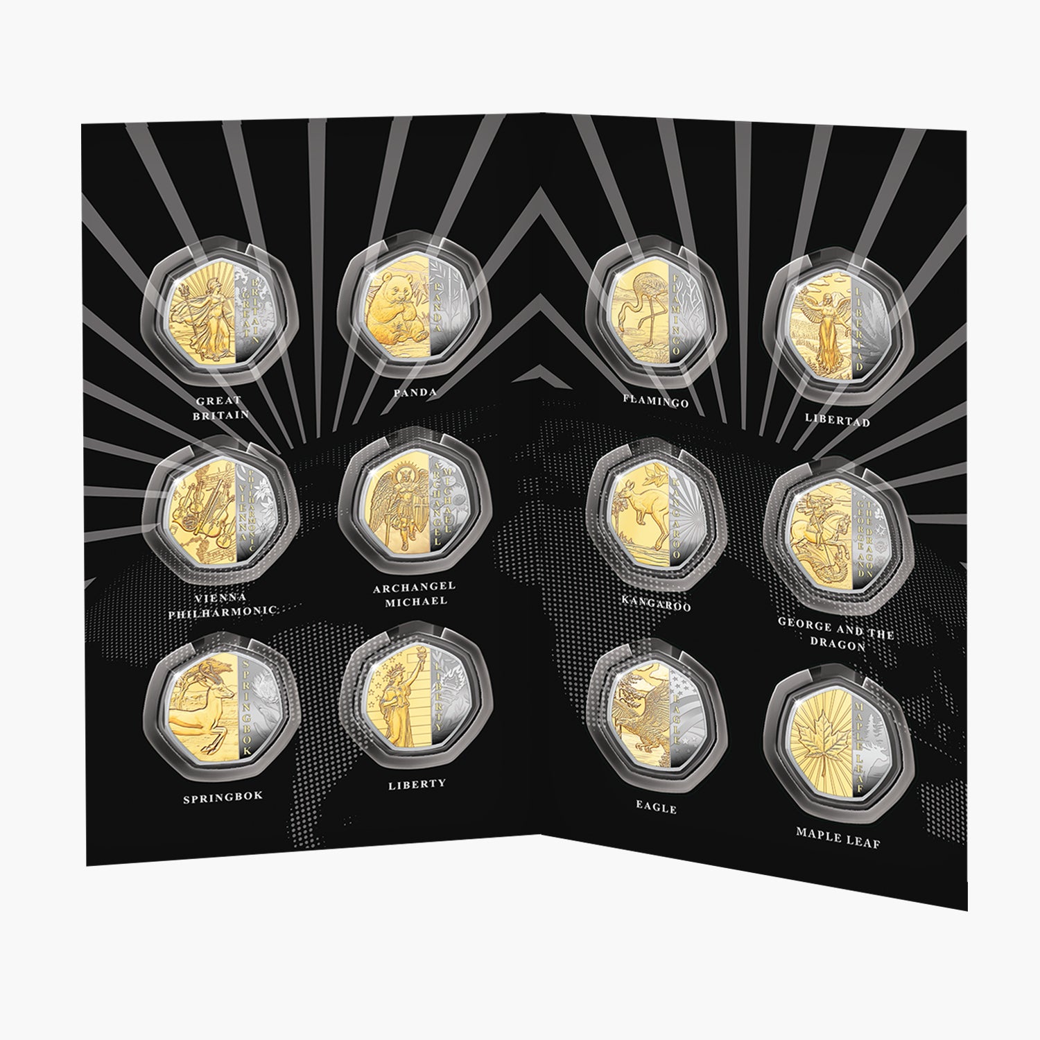 Motifs Around the World 12 Part Coin Collection Subscription