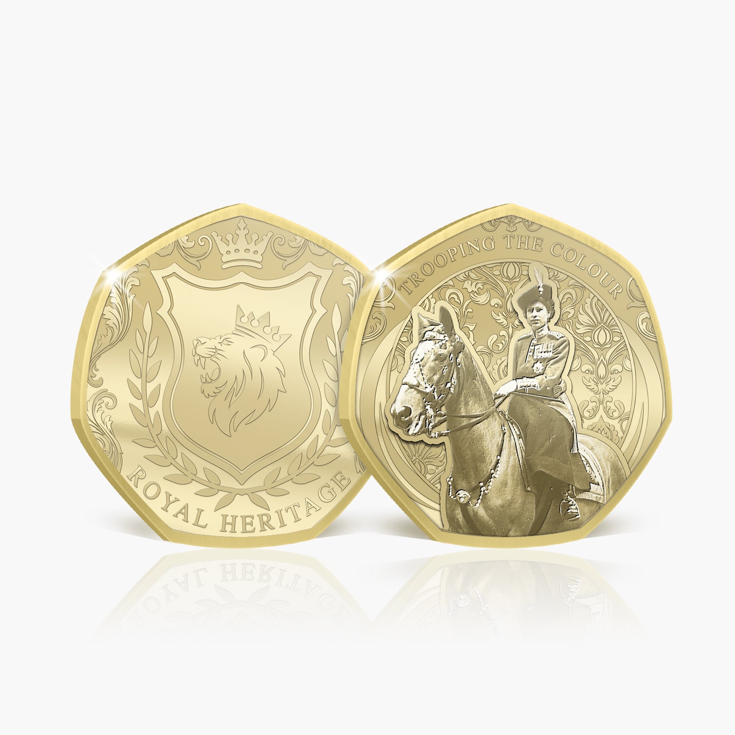 Royal Heritage Trooping the Colour Gold Plated BU Commemorative