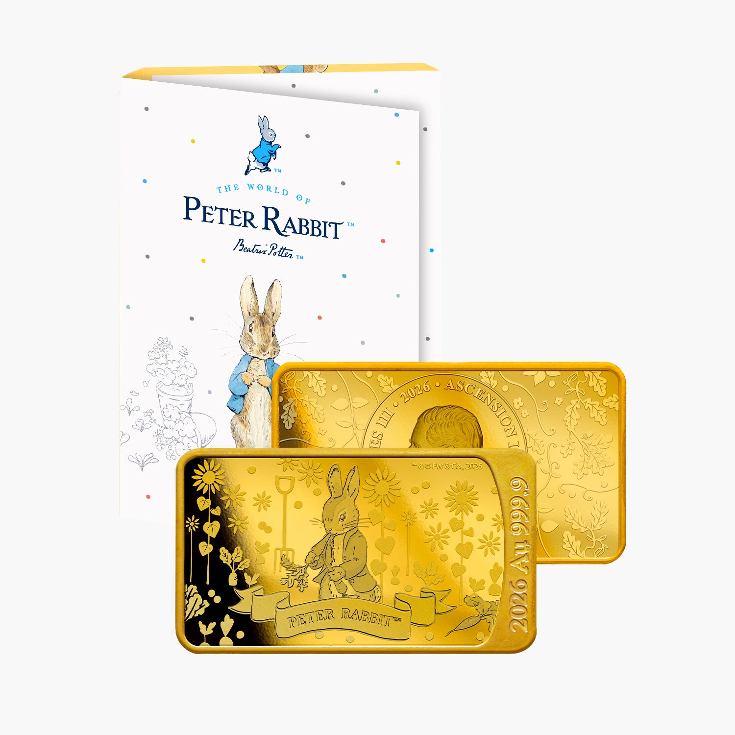 The World of Peter Rabbit 2026 Solid Gold Coin Bar Collection