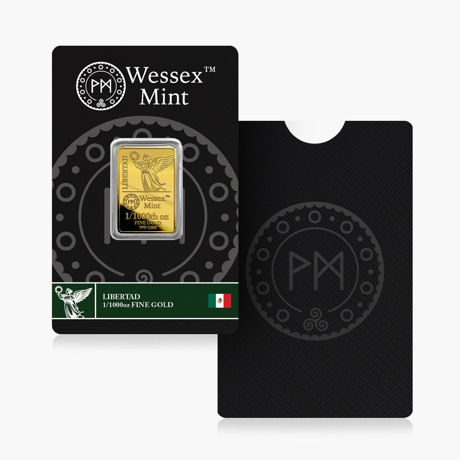 Wessex Mint 1/1000th oz Libertad Solid Gold Bar