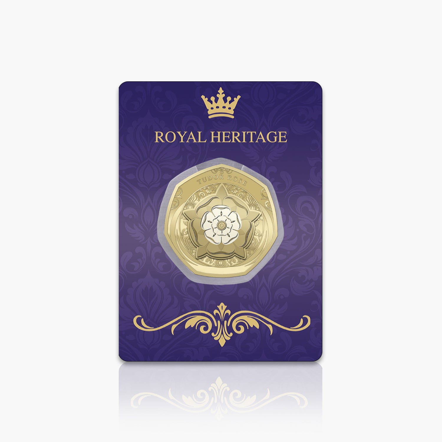 Royal Heritage Tudor Rose Gold Plated BU Commemorative