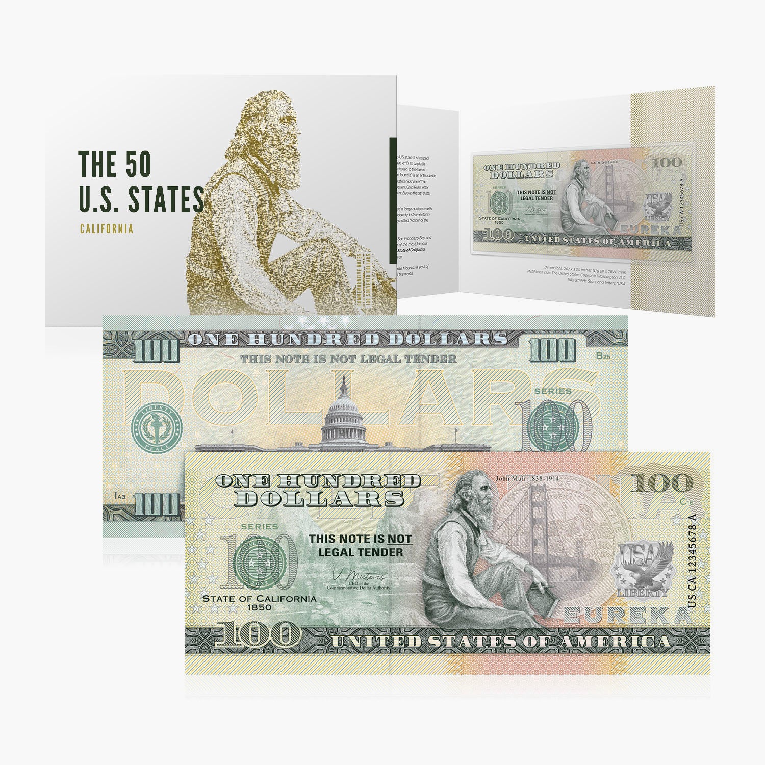 100 Souvenir Dollar – California