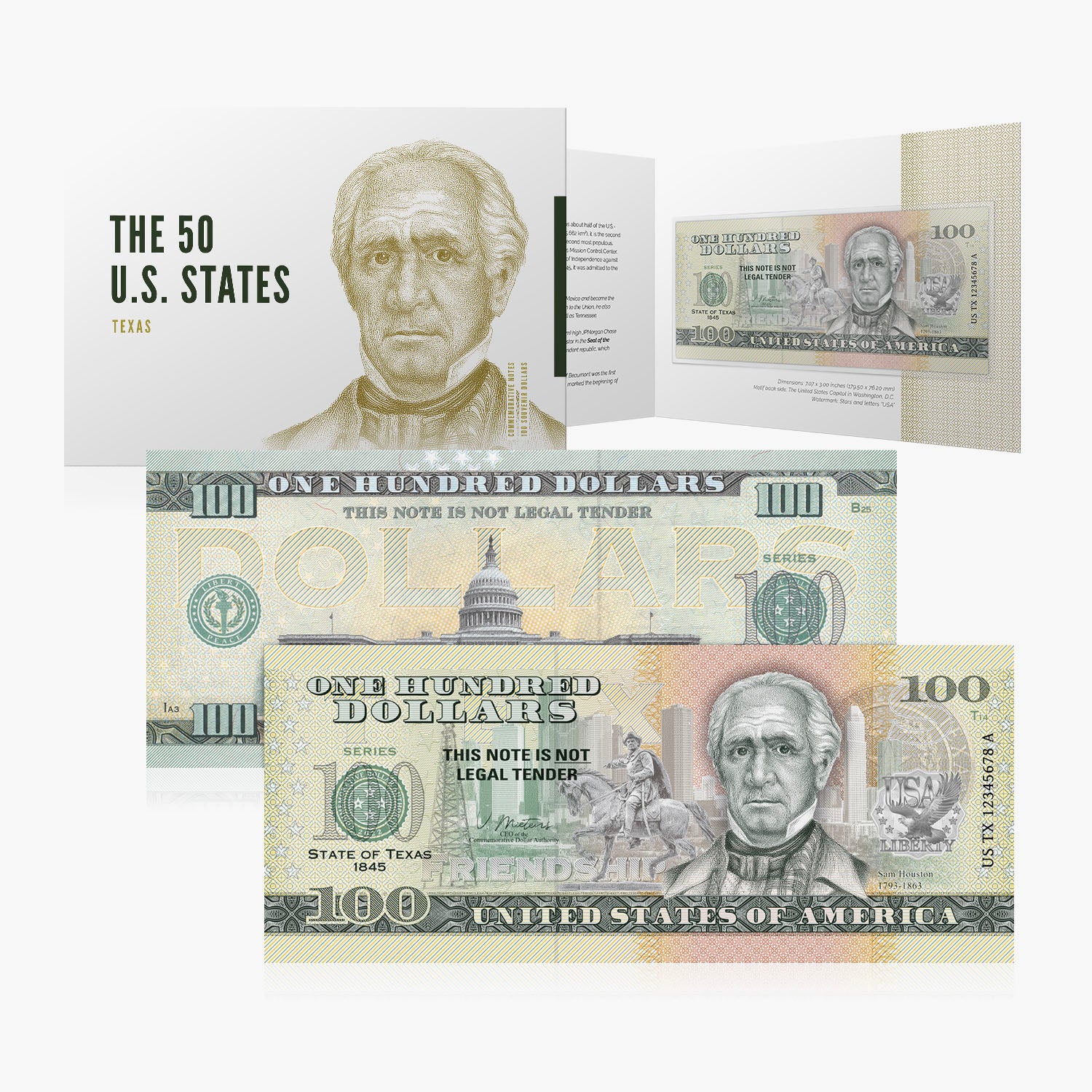 100 Souvenir Dollar – Texas