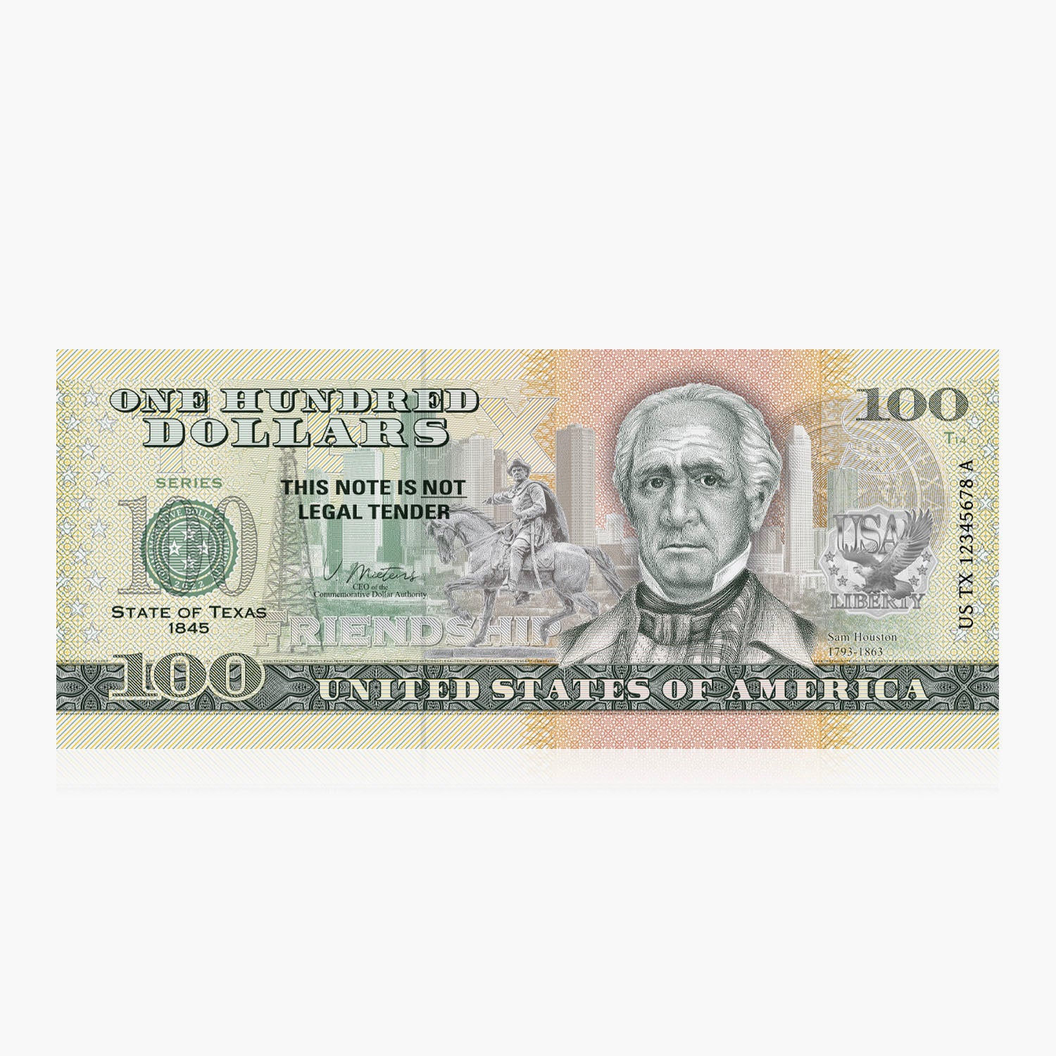 100 Souvenir Dollar – Texas