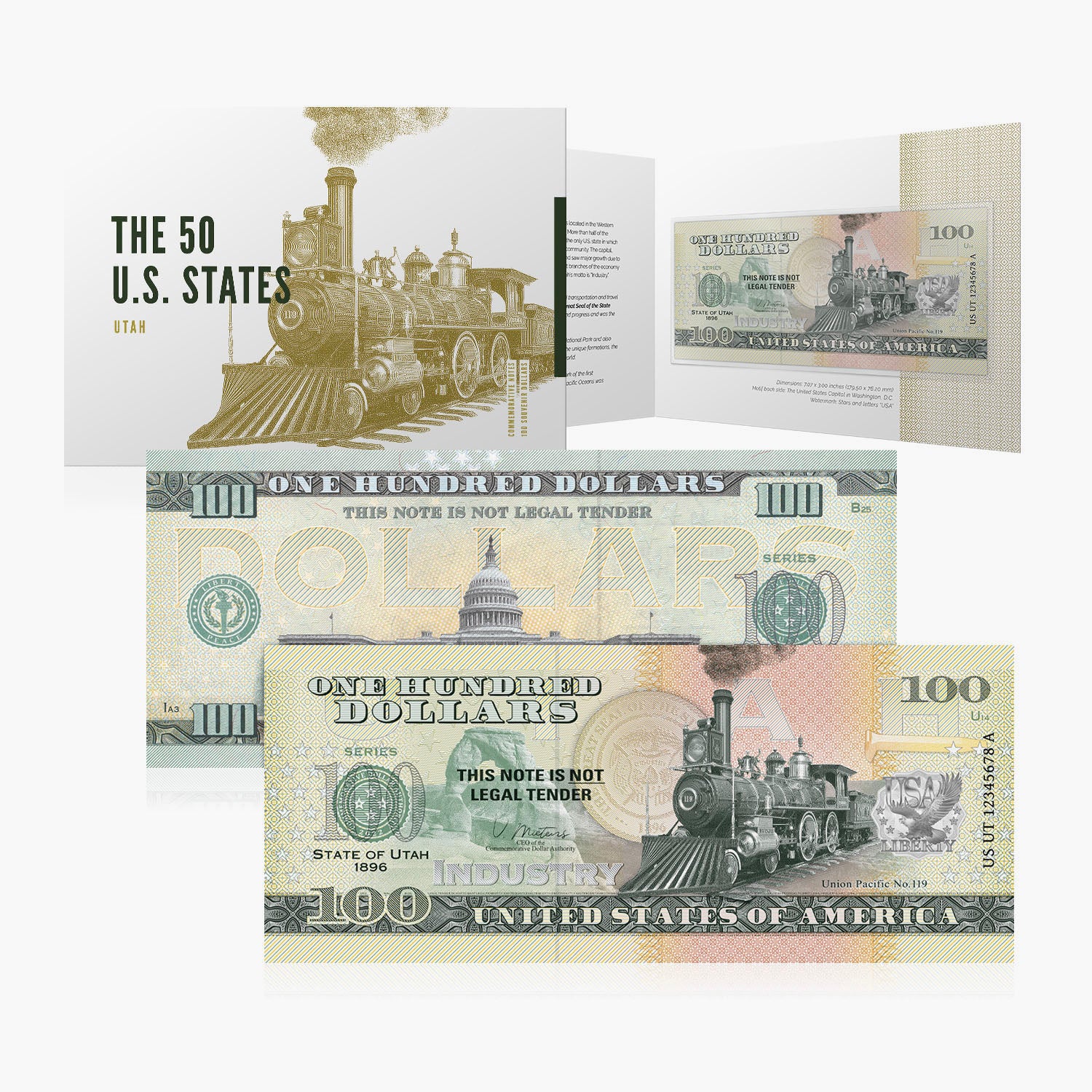100 Souvenir Dollar – Utah