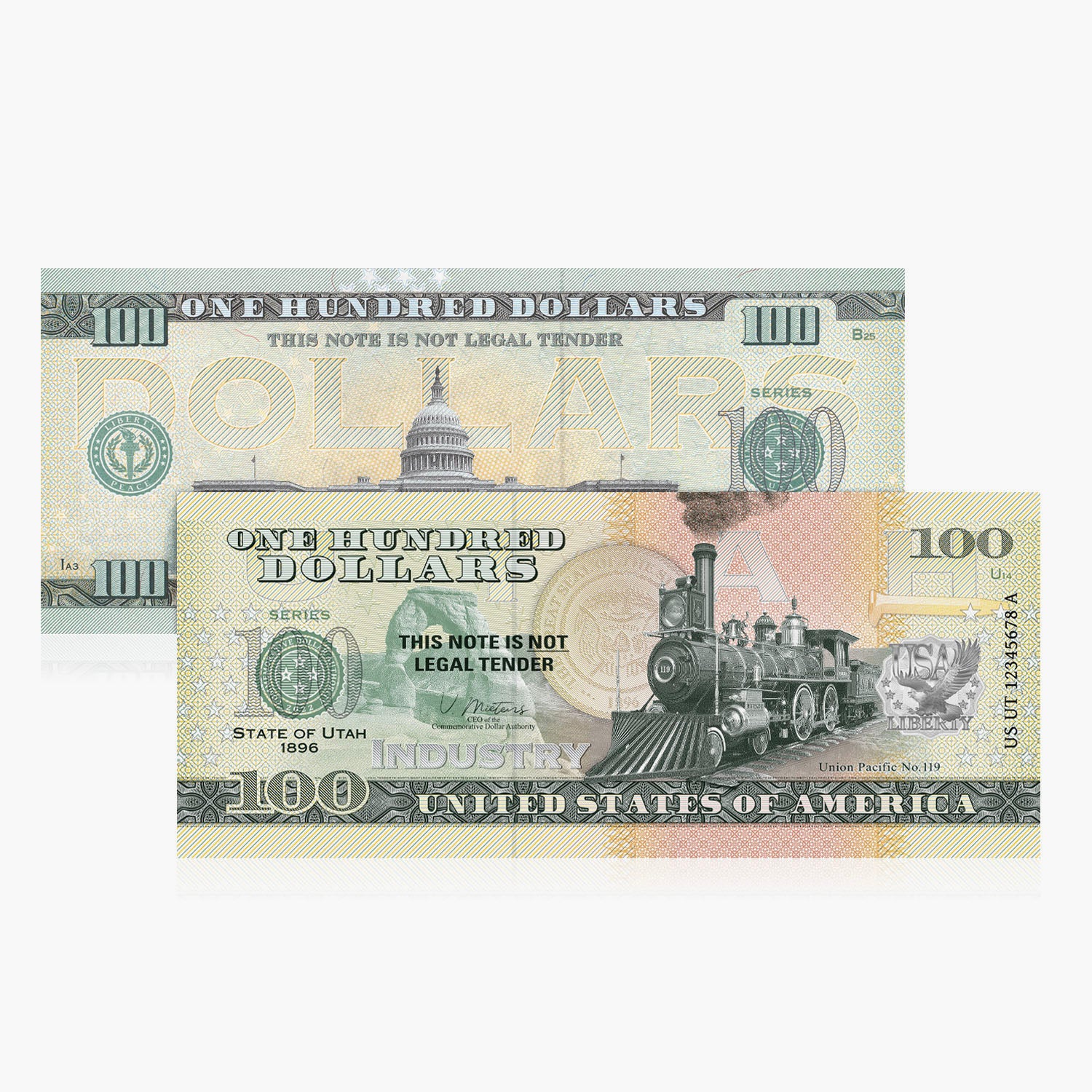 100 Souvenir Dollar – Utah
