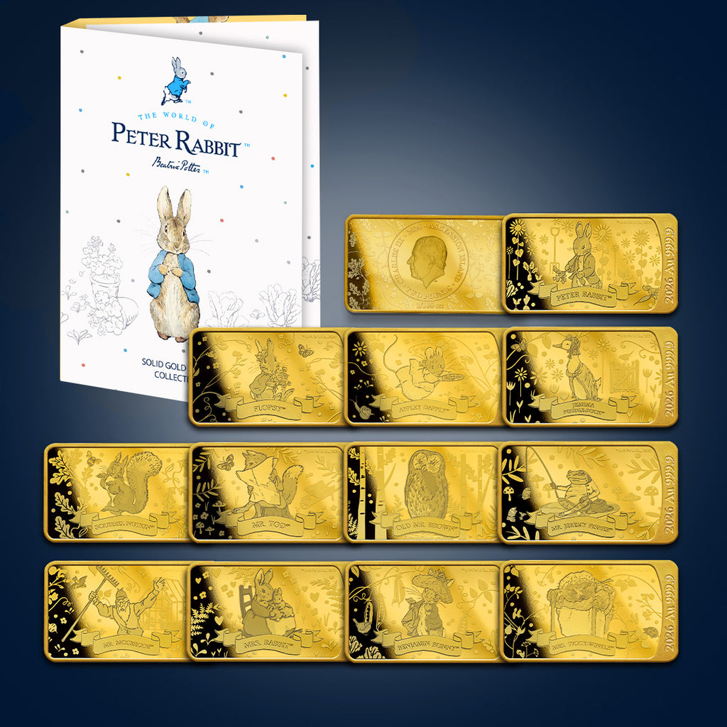 Peter Rabbit 2026 Beatrix Potter's Peter Rabbit 2026 Gold Bar Collection | The Koin Club