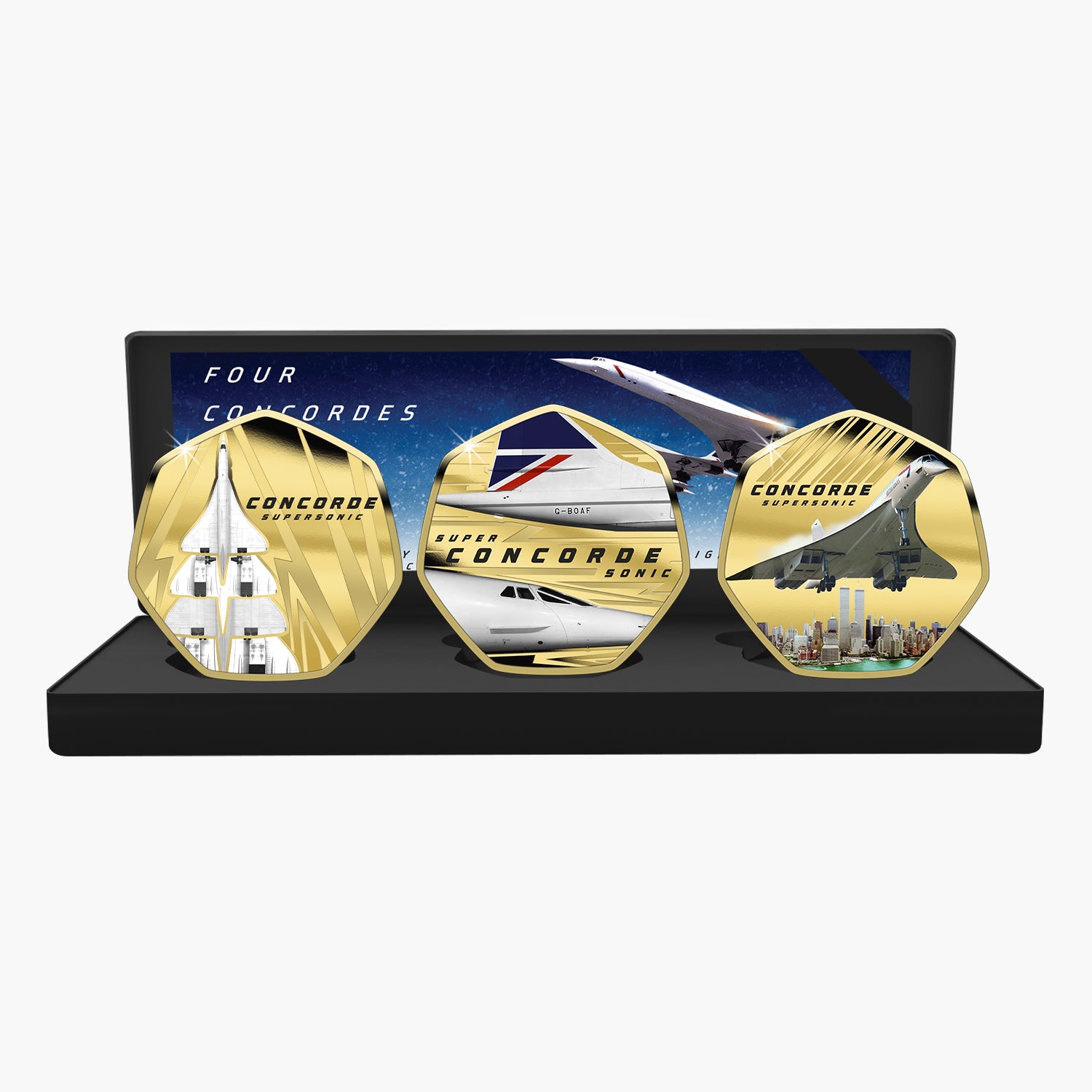 2026 Concorde Christmas Coin Set | Gold Plated | 40th Anniversary Box