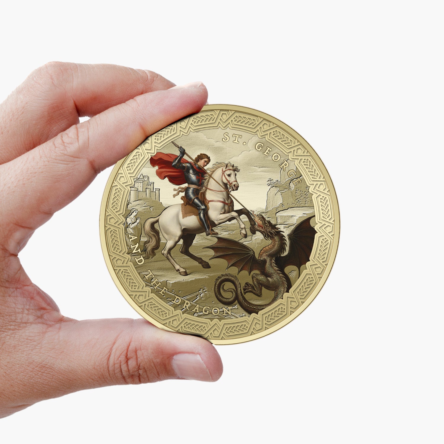 St George's Day 2026 Super Size Gold Luxe Edition Coin