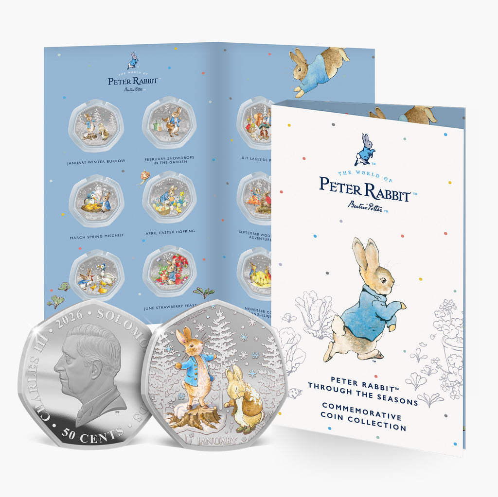 Peter Rabbit Twinings Collection Peter Rabbit Through The Seasons 2026 Coin Collection | Monthly ...