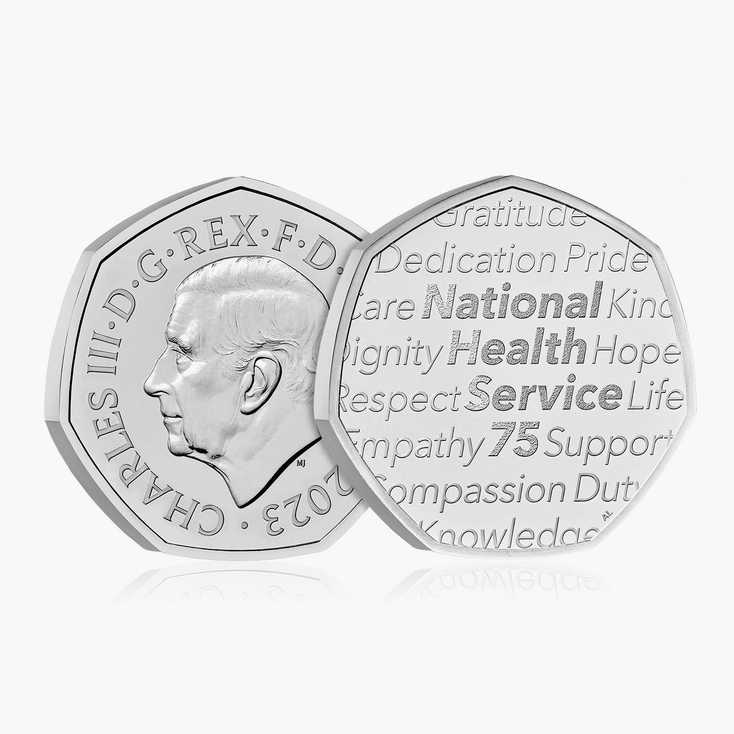 NHS 75th Anniversary 2023 UK 50p Brilliant Uncirculated Coin