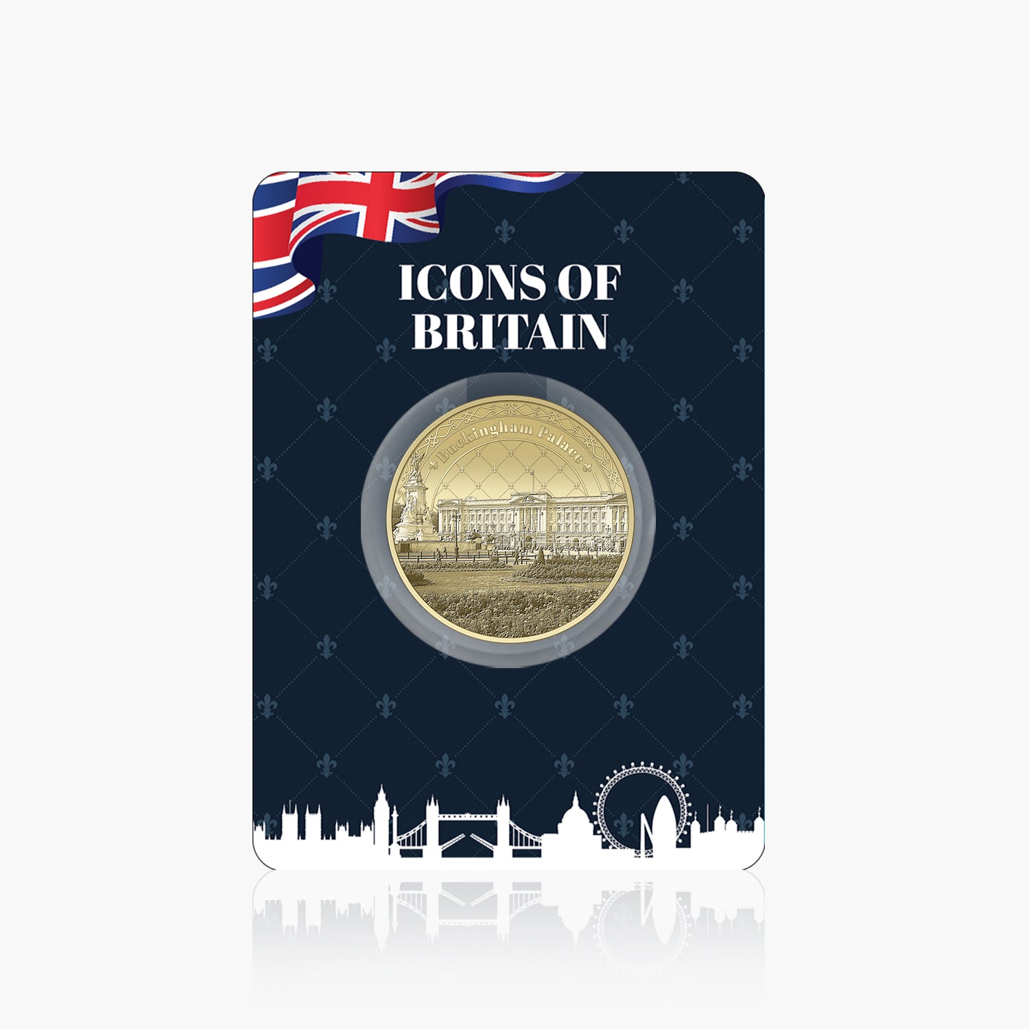 Buckingham Palace Gold Plated BU Medal - Image 2