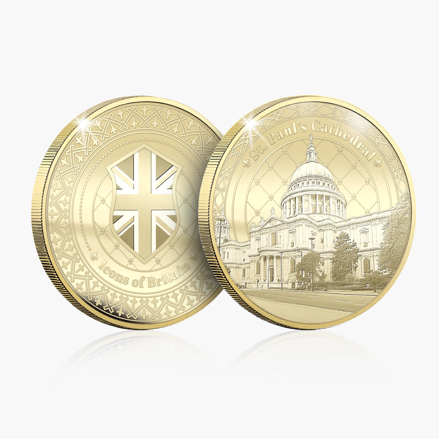 St Pauls Cathedral Gold Plated BU Commemorative - Image 1