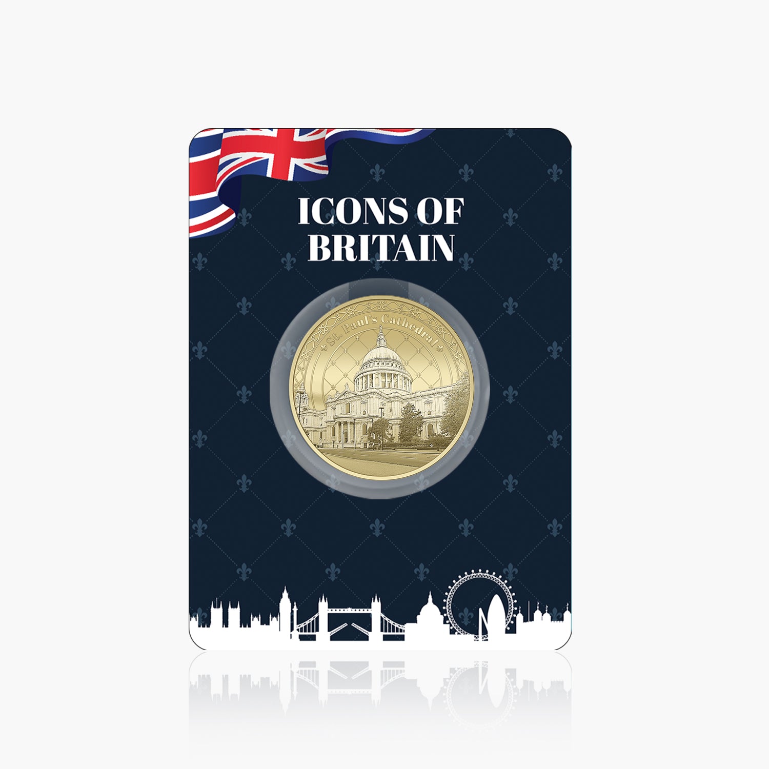 St Pauls Cathedral Gold Plated BU Commemorative - Image 2