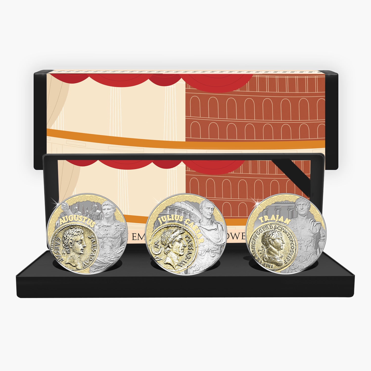 2025 Roman Empire Faces of Power Limited Edition Dual Plated Box Set