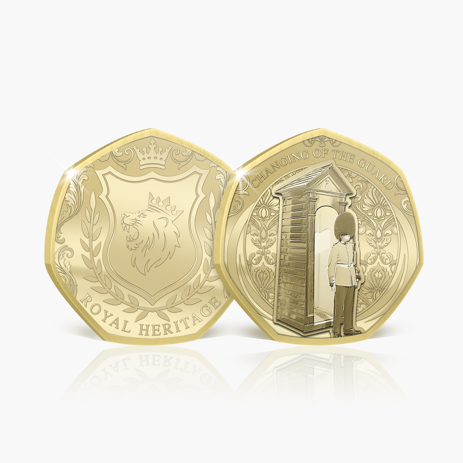 Royal Heritage Changing of the Guard Gold Plated BU Commemorative