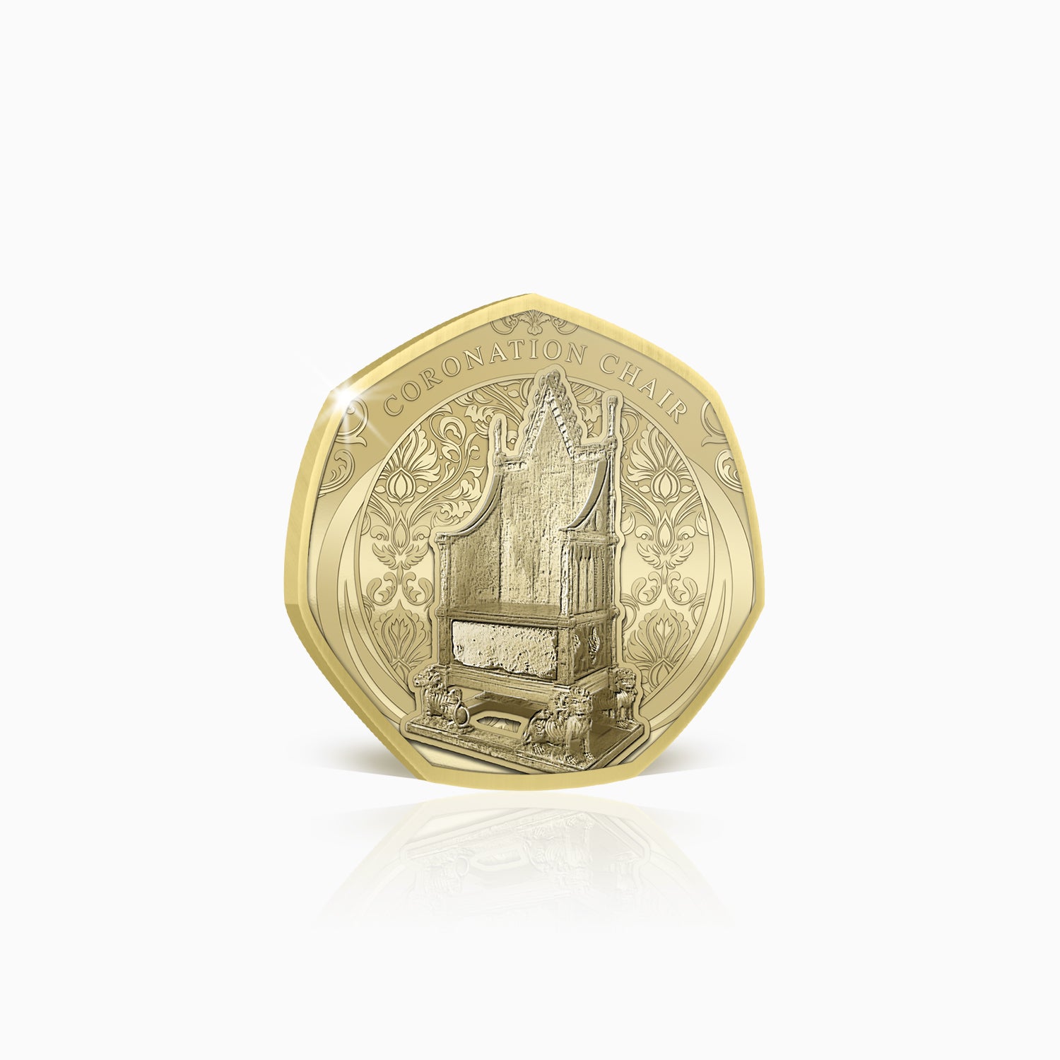 Royal Heritage Coronation Chair Gold Plated BU Commemorative